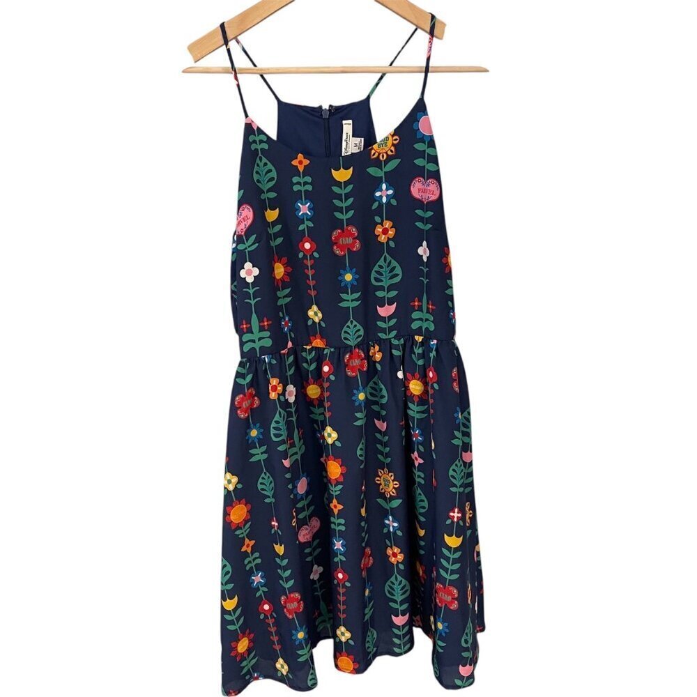 Disney Parks Womens Dress Size M Small World Goodbye Classic Festival Boho Retro
